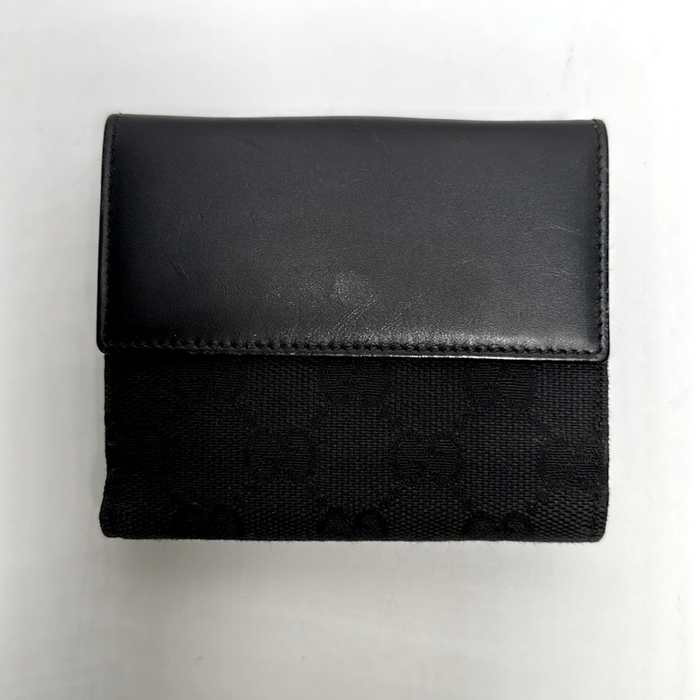 Authentic Vintage Gucci Jackie Compact Wallet- Black - Picture 3 of 12